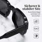 Occhiali da sole unisex con montatura spessa e quadrata