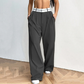 🥳SALDI 2026🥳💞OLTRE 50.000 VENDUTI!🌿 Pantaloni da tailleur da donna a gamba larga con cintura a contrasto
