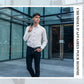 Camicia elegante da uomo elasticizzata e antipiega