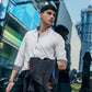 Camicia elegante da uomo elasticizzata e antipiega