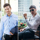 Camicia elegante da uomo elasticizzata e antipiega