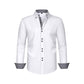 Camicia elegante da uomo elasticizzata e antipiega