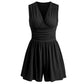 ⏳Offerta a Tempo Limitato⏰Tuta Donna Senza Maniche Scollo V con Vita Arricciata