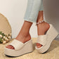 Sandali che aumentano l'altezza 👡 Modello slip-on, suola spessa per slanciare le gambe, texture antiscivolo, comodi tutto il giorno, perfetti per l'estate ☀️