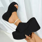 Sandali che aumentano l'altezza 👡 Modello slip-on, suola spessa per slanciare le gambe, texture antiscivolo, comodi tutto il giorno, perfetti per l'estate ☀️