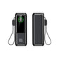 Power Bank, 20000mAh Caricatore Portatile con Tre Porte USB-C da 100W per Ricarica Multi-Dispositivo, Cavi Integrati e Retrattili