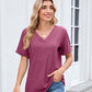 👚 SCONTO DEL 50% ORA! 🌸 T-shirt casual da donna a maniche corte con scollo a V – Traspirante, leggera e perfetta per un look estivo rilassato ☀️