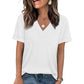👚 SCONTO DEL 50% ORA! 🌸 T-shirt casual da donna a maniche corte con scollo a V – Traspirante, leggera e perfetta per un look estivo rilassato ☀️