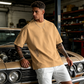 👕 ORA SCONTATO DEL 50%! ✨ Camicia da uomo a maniche corte dalla vestibilità ampia – Tessuto misto cotone di alta qualità, stampa grafica urbana e stile casual oversize 🏙️