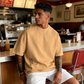 👕 ORA SCONTATO DEL 50%! ✨ Camicia da uomo a maniche corte dalla vestibilità ampia – Tessuto misto cotone di alta qualità, stampa grafica urbana e stile casual oversize 🏙️