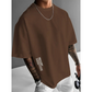 👕 ORA SCONTATO DEL 50%! ✨ Camicia da uomo a maniche corte dalla vestibilità ampia – Tessuto misto cotone di alta qualità, stampa grafica urbana e stile casual oversize 🏙️