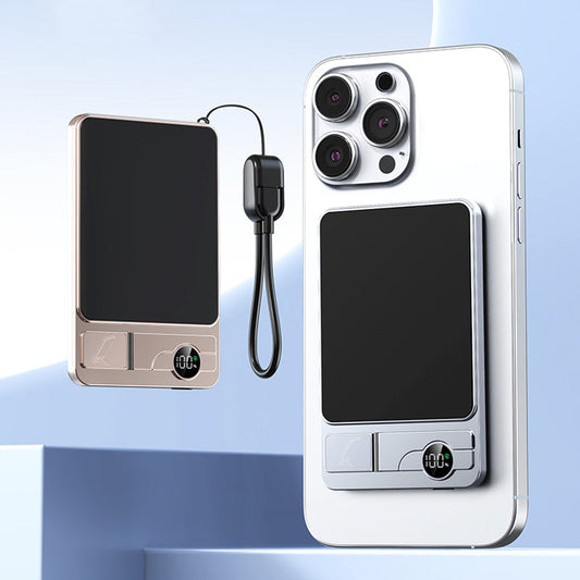 Power Bank Magnetico｜Anti-surriscaldamento・Display LED｜Design sottile e leggero｜5000/10000mAh｜  Compatibile iPhone e Android
