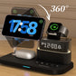Stazione di Ricarica Wireless 3-in-1 con Sveglia