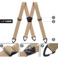 Cinturino largo 3,8 cm con motivo a chicchi di mais – cinturino elastico con moschettone per uomo – ideale per arrampicata, escursionismo e attività all'aperto ⛰️🧗‍♂️