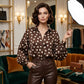 👚 SCONTO DEL 50% ORA! 🌼 Camicia da donna a pois con maniche a sbuffo – Leggera, traspirante e versatile 🎀
