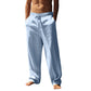 Pantaloni casual da uomo con coulisse e tasche