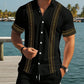 Set camicia e pantaloncini da uomo a maniche corte con stampa floreale