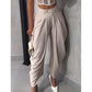 Pantaloni casual da donna a vita alta e gamba larga