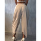 Pantaloni casual da donna a vita alta e gamba larga