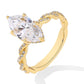 Anello Elegante Scintillante con Zirconia Cubica