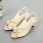 👡 VENDITA FLASH: 50% DI SCONTO! ✨ Sandali eleganti da donna con punta aperta e cinturino posteriore – Tacco medio, fiocco e cinturino regolabile 💃