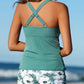 🏝️ZWEITEILIGES SET TANKINI CON CONTROLLO DELLA PANCIA