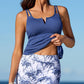 🏝️ZWEITEILIGES SET TANKINI CON CONTROLLO DELLA PANCIA