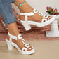 👡 Sconto del 50%! 🌸 Sandali da donna con tacco a blocco e cinturino a T – Comodi, con fibbia regolabile e perfetti per abiti estivi e look casual ☀️