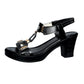 👡 Sconto del 50%! 🌸 Sandali da donna con tacco a blocco e cinturino a T – Comodi, con fibbia regolabile e perfetti per abiti estivi e look casual ☀️