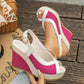 👡 SCONTO DEL 50% ORA! 🌸 Sandali con zeppa e punta aperta da donna – Plateau e suola antiscivolo 🌿