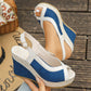 👡 SCONTO DEL 50% ORA! 🌸 Sandali con zeppa e punta aperta da donna – Plateau e suola antiscivolo 🌿