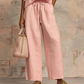 👚 SCONTO DEL 50% PER UN PERIODO LIMITATO! 👖 Tuta sportiva da donna a due pezzi in tinta unita – Maniche a sbuffo, gamba larga, dettaglio con cerniera ✨