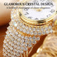 💎Il regalo perfetto per la mamma 🎁Orologio da polso elegante da donna con strass