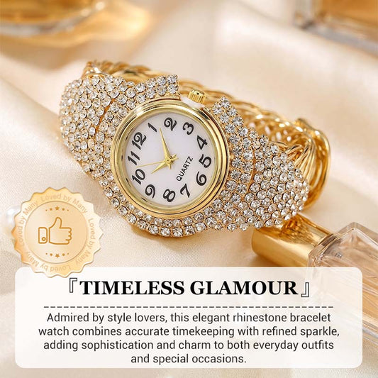 💎Il regalo perfetto per la mamma 🎁Orologio da polso elegante da donna con strass