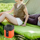 🔋 Sconto del 50%! ⚡ Mini pompa ad aria elettrica per esterni con lampada – Compatta, con flusso d'aria potente e perfetta per campeggio, materassi ad aria e giochi da piscina 🏕️