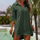 Camicia da donna oversize in chiffon jacquard casual