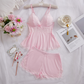 🥳VENDITA CALDA 2026🥳💞50K+ VENDUTI!🛋️💗 50% DI SCONTO! Pigiama con Pizzo e Scollo a V – Tessuto morbidissimo, vestibilità perfetta. Nessuna costrizione, solo comfort. Un piccolo lusso per la notte. 🌙💤