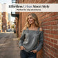 Top in denim da donna con spalline larghe