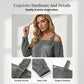 Top in denim da donna con spalline larghe