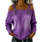 Top in denim da donna con spalline larghe