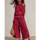 🔥Offerta speciale sulle novità 2026 – Set composto da top senza maniche con scollo arricciato e pantaloni da donna