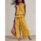 🔥Offerta speciale sulle novità 2026 – Set composto da top senza maniche con scollo arricciato e pantaloni da donna