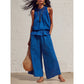 🔥Offerta speciale sulle novità 2026 – Set composto da top senza maniche con scollo arricciato e pantaloni da donna