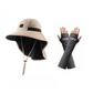 🧢☀️ Cappello a tesa larga con protezione UPF 50+ e paracollo 🛡️🌿