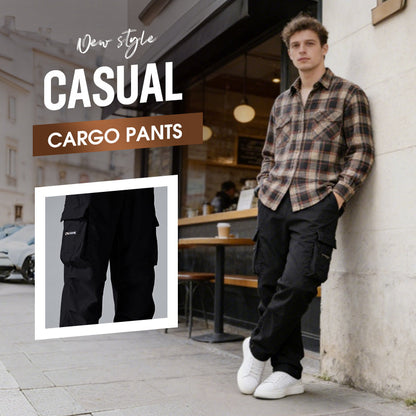 Pantaloni cargo casual da uomo con molteplici tasche