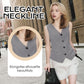 Elegante gilet da donna con scollo a V e bottoni sul davanti.