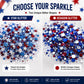 💎 OFFERTA LIMITATA 50% DI SCONTO! ✨ Glitter Stick Patriottico – Rosso Bianco Blu, Twist-Up, Multiuso 🎆