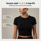 Set composto da top a maniche corte e gonna midi con spacco da donna