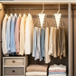🧺 50 % DI SCONTO ORA! 📐 Gruccia Organizer Triangolare a V – Ganci su Entrambi i Lati & Rotazione 360° – Perfetta per Piccoli Armadi 🏠