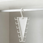 🧺 50 % DI SCONTO ORA! 📐 Gruccia Organizer Triangolare a V – Ganci su Entrambi i Lati & Rotazione 360° – Perfetta per Piccoli Armadi 🏠